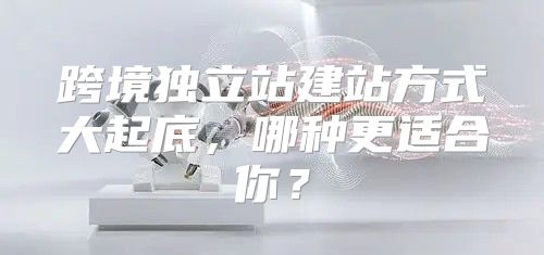 跨境独立站建站方式大起底，哪种更适合你？