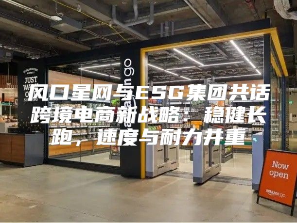 风口星网与ESG集团共话跨境电商新战略：稳健长跑，速度与耐力并重