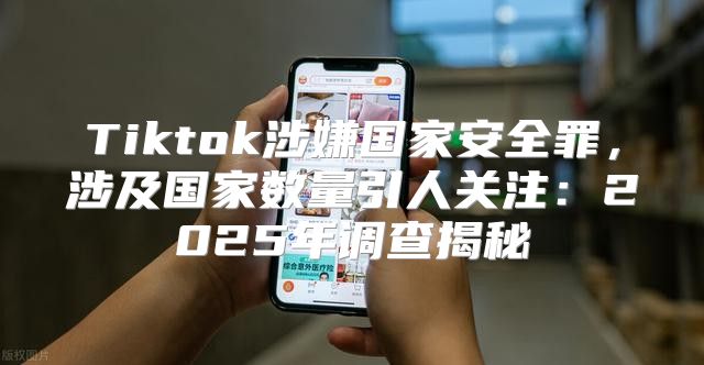 Tiktok涉嫌国家安全罪，涉及国家数量引人关注：2025年调查揭秘