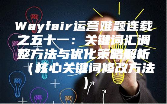 Wayfair运营难题连载之五十一：关键词汇调整方法与优化策略解析核心关键词修改方法
