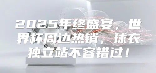 2025年终盛宴，世界杯周边热销，球衣独立站不容错过！