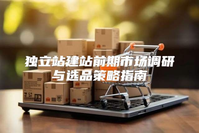 独立站建站前期市场调研与选品策略指南