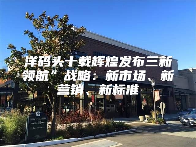 洋码头十载辉煌发布三新领航”战略：新市场、新营销、新标准
