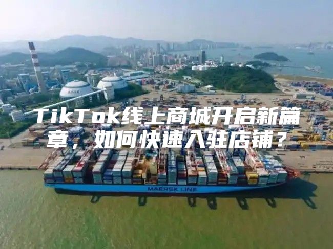 TikTok线上商城开启新篇章，如何快速入驻店铺？
