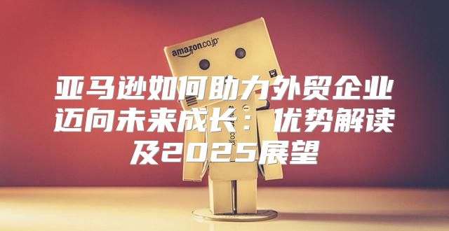亚马逊如何助力外贸企业迈向未来成长：优势解读及2025展望