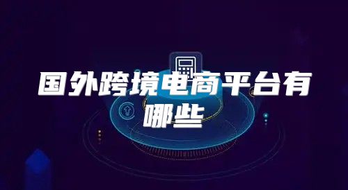 国外跨境电商平台有哪些