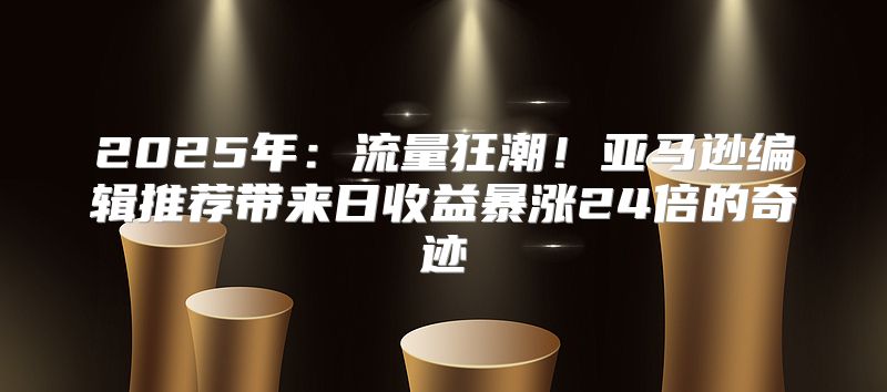 2025年：流量狂潮！亚马逊编辑推荐带来日收益暴涨24倍的奇迹