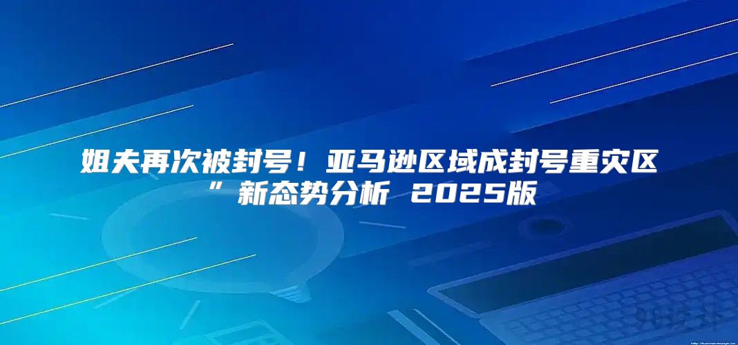姐夫再次被封号！亚马逊区域成封号重灾区”新态势分析 2025版