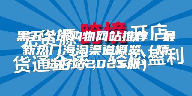 黑五全球购物网站推荐：最新热门海淘渠道概览精选好站2025版