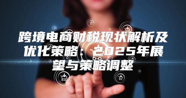 跨境电商财税现状解析及优化策略：2025年展望与策略调整