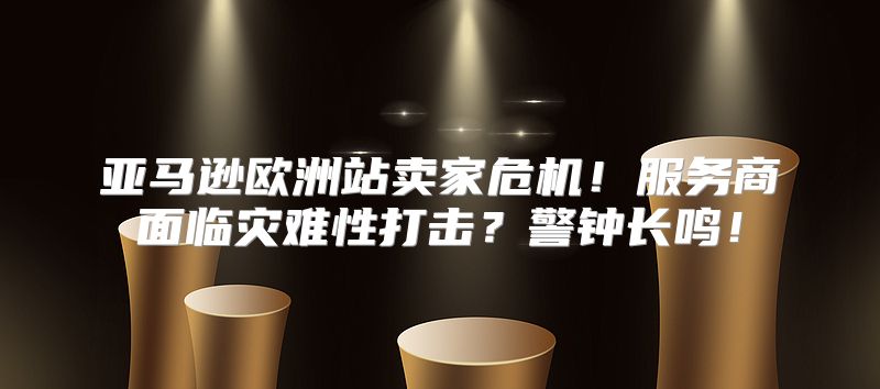 亚马逊欧洲站卖家危机！服务商面临灾难性打击？警钟长鸣！