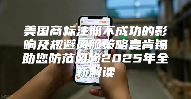 美国商标注册不成功的影响及规避风险策略麦肯锡助您防范风险2025年全新解读