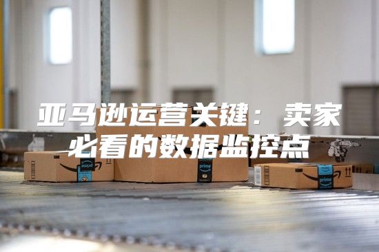 亚马逊运营关键：卖家必看的数据监控点