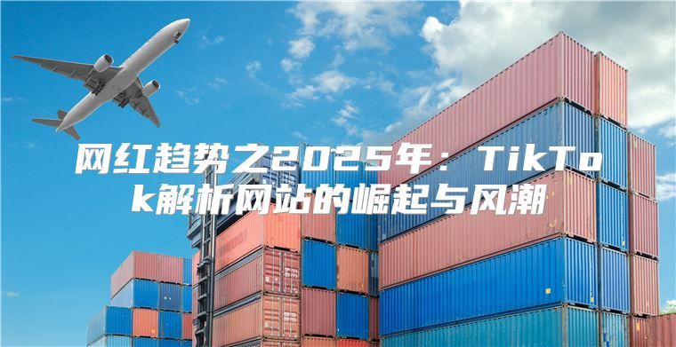 网红趋势之2025年：TikTok解析网站的崛起与风潮