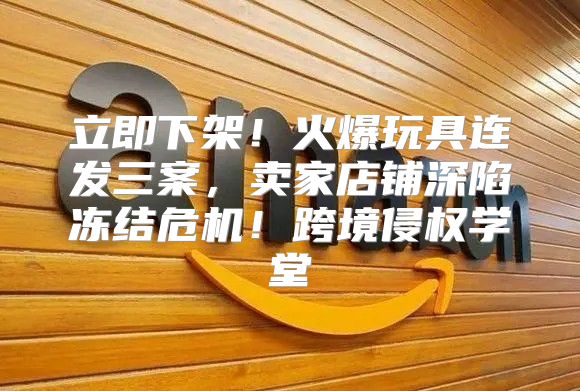 立即下架！火爆玩具连发三案，卖家店铺深陷冻结危机！跨境侵权学堂