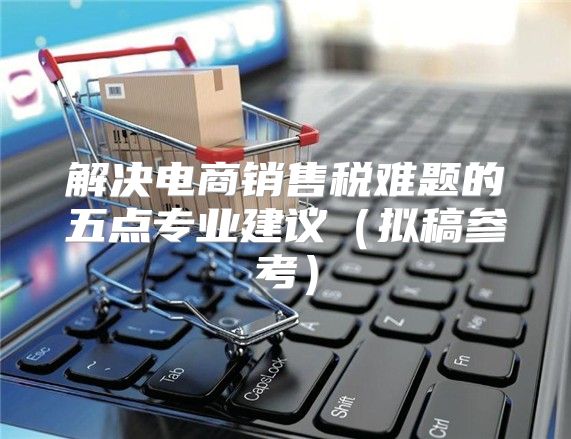 解决电商销售税难题的五点专业建议拟稿参考