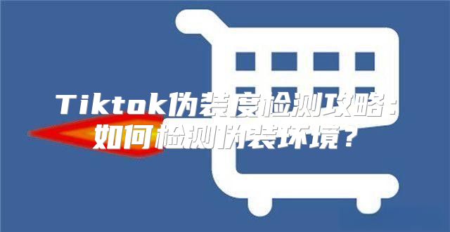 Tiktok伪装度检测攻略：如何检测伪装环境？