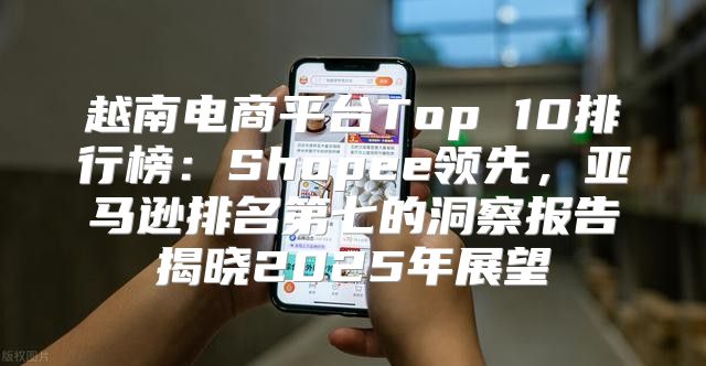 越南电商平台Top 10排行榜：Shopee领先，亚马逊排名第七的洞察报告揭晓2025年展望