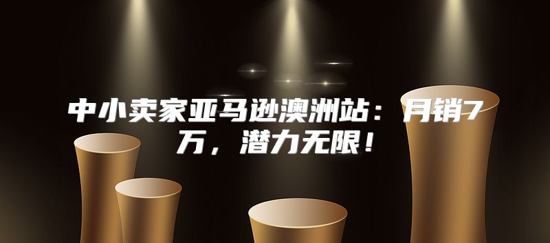中小卖家亚马逊澳洲站：月销7万，潜力无限！