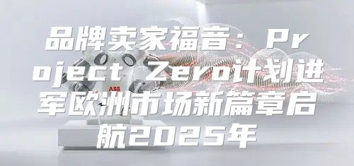 品牌卖家福音：Project Zero计划进军欧洲市场新篇章启航2025年