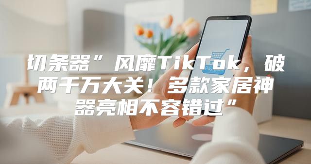 切条器”风靡TikTok，破两千万大关！多款家居神器亮相不容错过”
