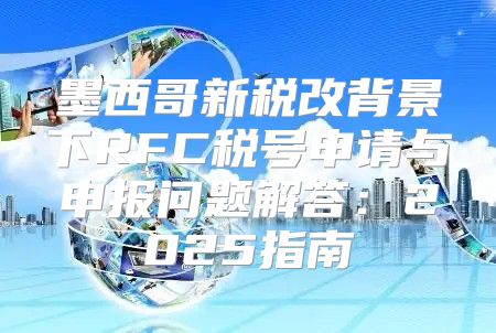 墨西哥新税改背景下RFC税号申请与申报问题解答：2025指南