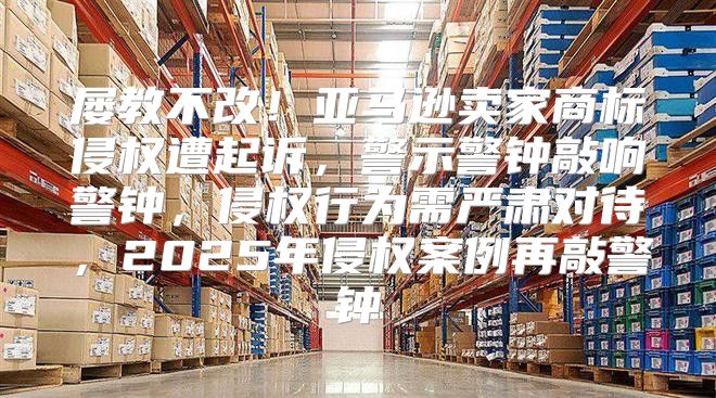 屡教不改！亚马逊卖家商标侵权遭起诉，警示警钟敲响警钟，侵权行为需严肃对待，2025年侵权案例再敲警钟