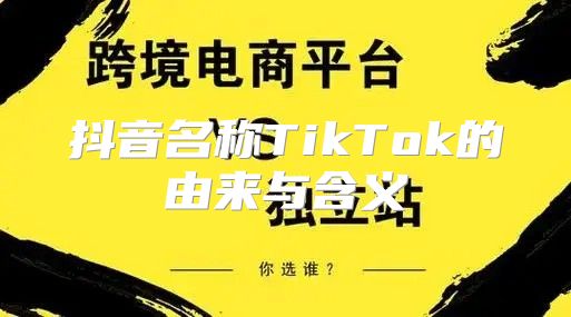 抖音名称TikTok的由来与含义