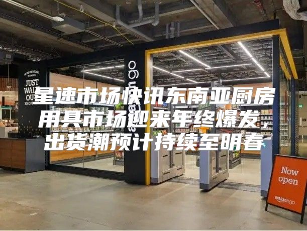 星速市场快讯东南亚厨房用具市场迎来年终爆发，出货潮预计持续至明春