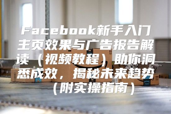 Facebook新手入门主页效果与广告报告解读视频教程助你洞悉成效，揭秘未来趋势附实操指南