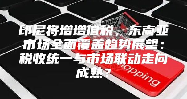印尼将增增值税，东南亚市场全面覆盖趋势展望：税收统一与市场联动走向成熟？