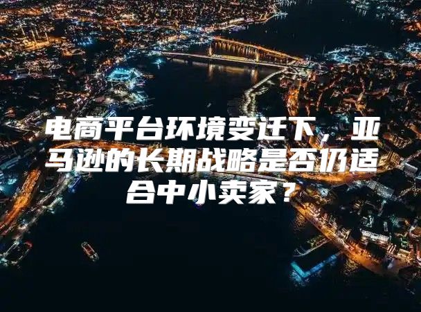 电商平台环境变迁下，亚马逊的长期战略是否仍适合中小卖家？