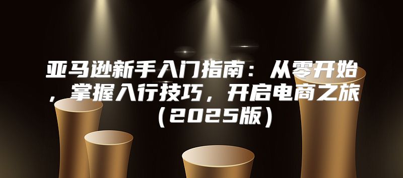 亚马逊新手入门指南：从零开始，掌握入行技巧，开启电商之旅2025版
