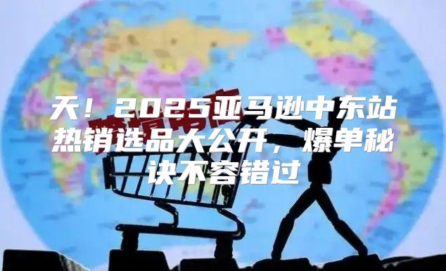 天！2025亚马逊中东站热销选品大公开，爆单秘诀不容错过
