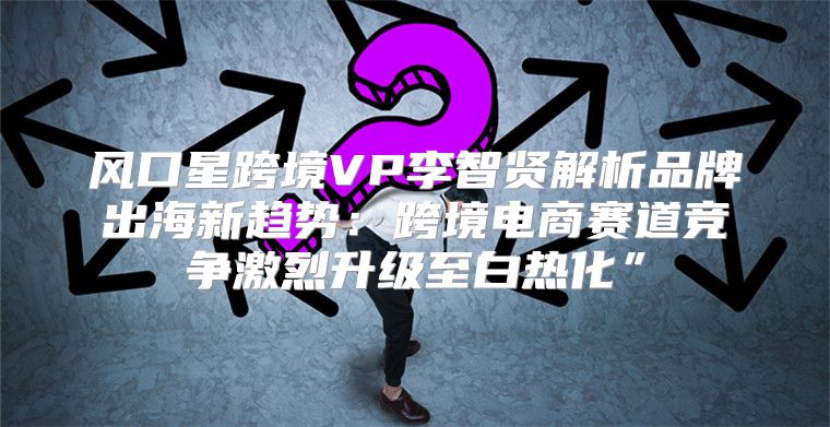 风口星跨境VP李智贤解析品牌出海新趋势：跨境电商赛道竞争激烈升级至白热化”