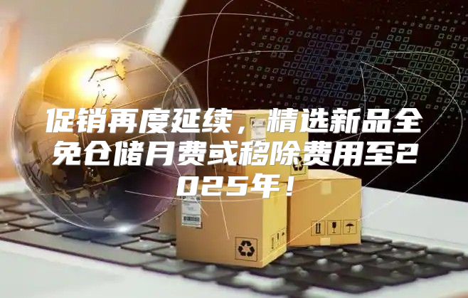 促销再度延续，精选新品全免仓储月费或移除费用至2025年！