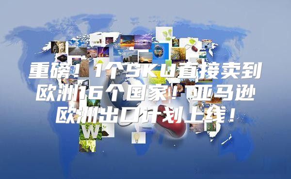 重磅！1个SKU直接卖到欧洲16个国家！亚马逊欧洲出口计划上线！