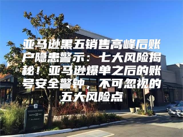 亚马逊黑五销售高峰后账户隐患警示：七大风险揭秘！亚马逊爆单之后的账号安全警钟，不可忽视的五大风险点