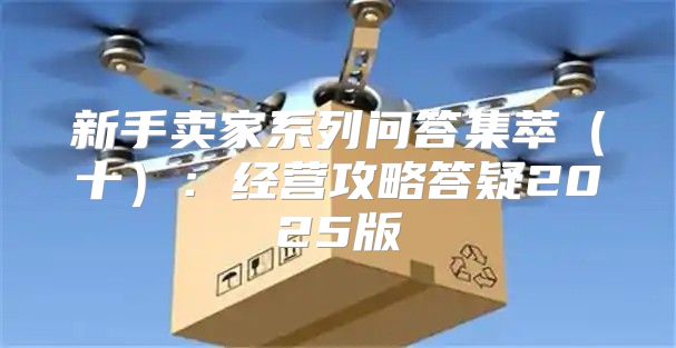 新手卖家系列问答集萃十：经营攻略答疑2025版