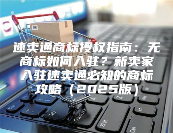 速卖通商标授权指南：无商标如何入驻？新卖家入驻速卖通必知的商标攻略2025版