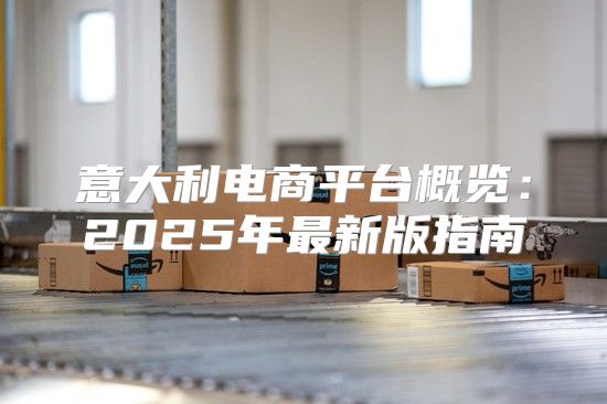 意大利电商平台概览：2025年最新版指南