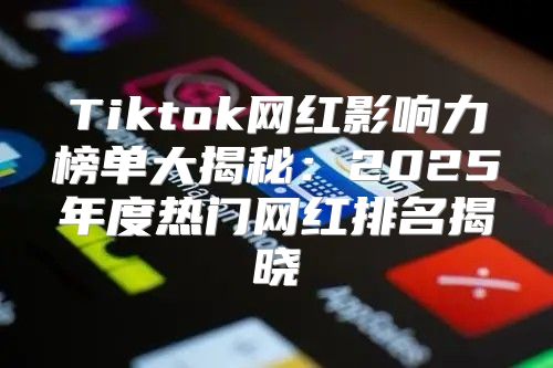 Tiktok网红影响力榜单大揭秘：2025年度热门网红排名揭晓