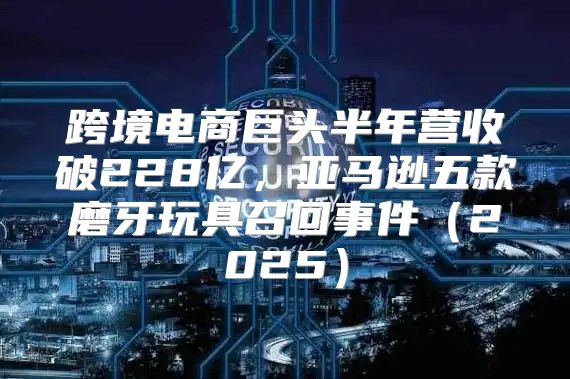 跨境电商巨头半年营收破228亿，亚马逊五款磨牙玩具召回事件2025