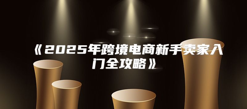 2025年跨境电商新手卖家入门全攻略