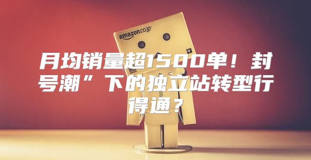 月均销量超1500单！封号潮”下的独立站转型行得通？