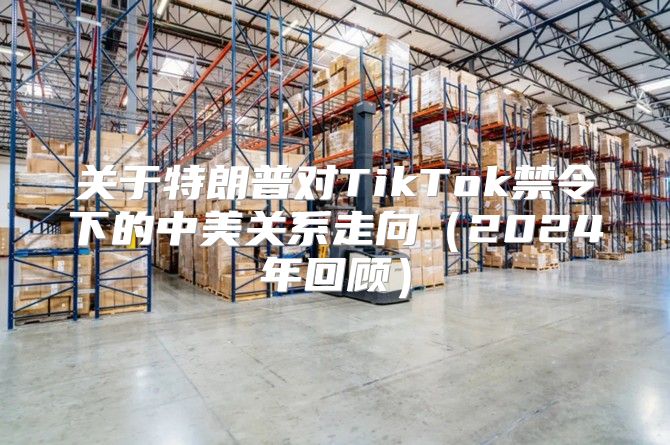 关于特朗普对TikTok禁令下的中美关系走向2025年回顾