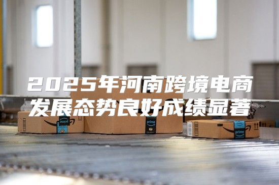 2025年河南跨境电商发展态势良好成绩显著