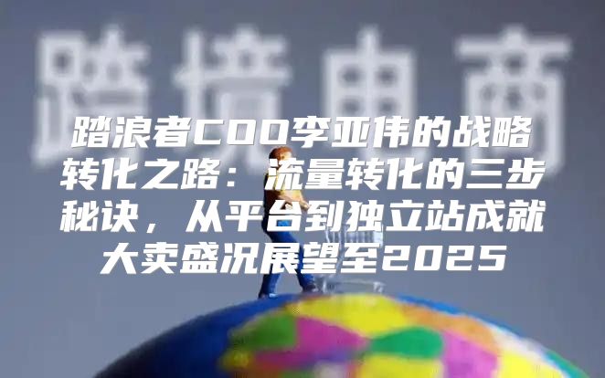 踏浪者COO李亚伟的战略转化之路：流量转化的三步秘诀，从平台到独立站成就大卖盛况展望至2025