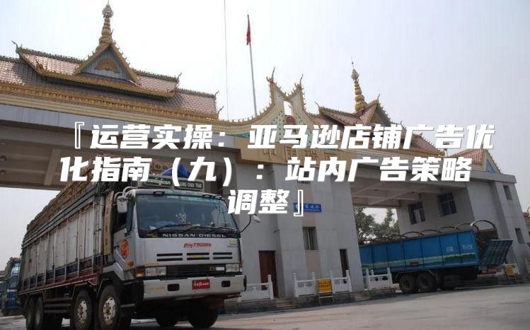 『运营实操：亚马逊店铺广告优化指南九：站内广告策略调整』