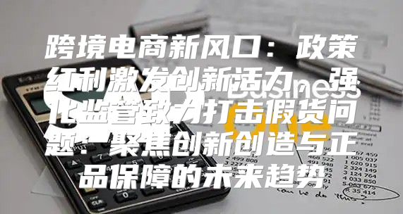 跨境电商新风口：政策红利激发创新活力，强化监管致力打击假货问题：聚焦创新创造与正品保障的未来趋势